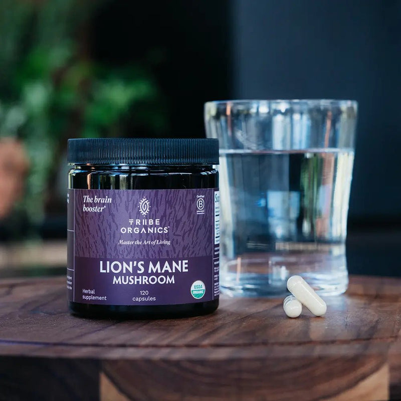 Organic Lion's Mane Mushroom Capsules - TRIBE ORGANICS